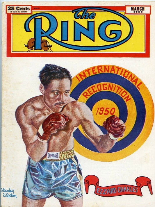 Ezzard Charles Magnet Boxing Picture 1950