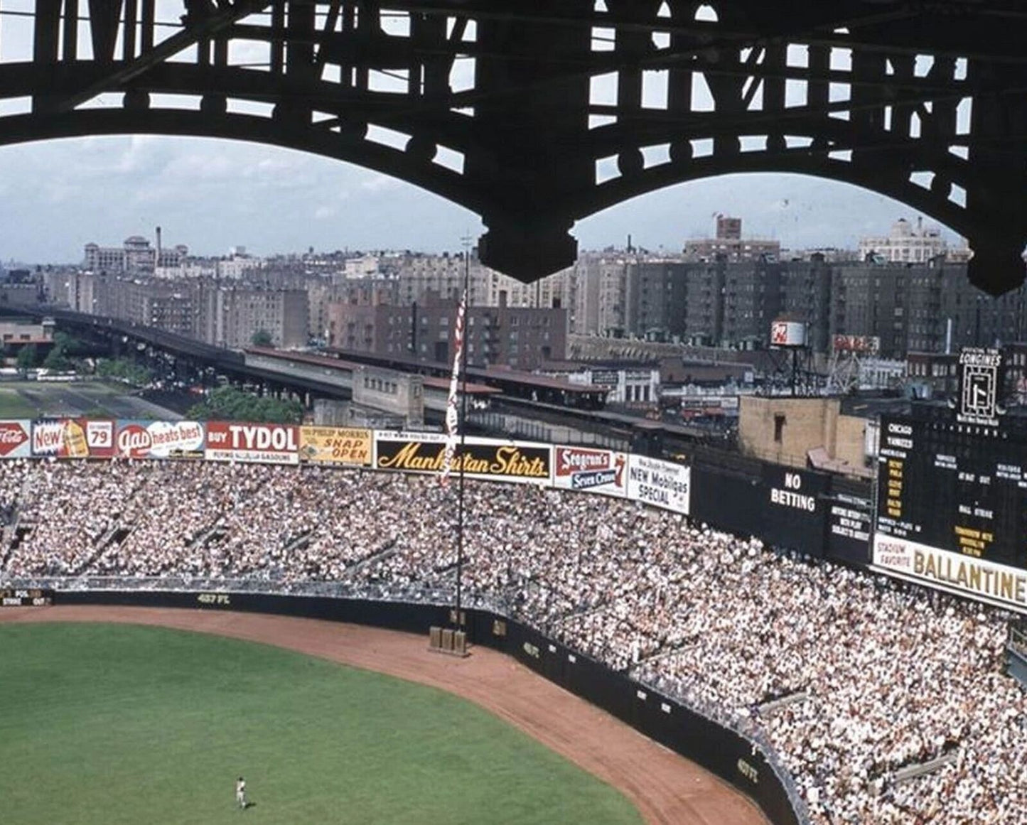 Early 1950S Yankee Stadium & Bronx View Classic Baseball Poster Photo