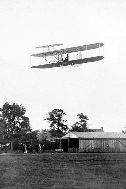 Early Flight Demonstration By Wright Brothers Vintage Wall Decor Jigsaw Puzzle