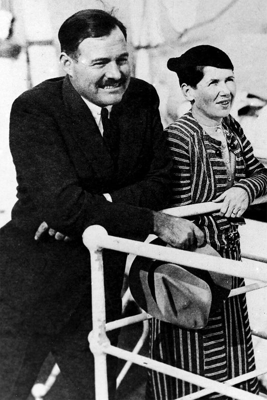 Earnest And Pauline Hemingway On Ships Deck Jigsaw Puzzle