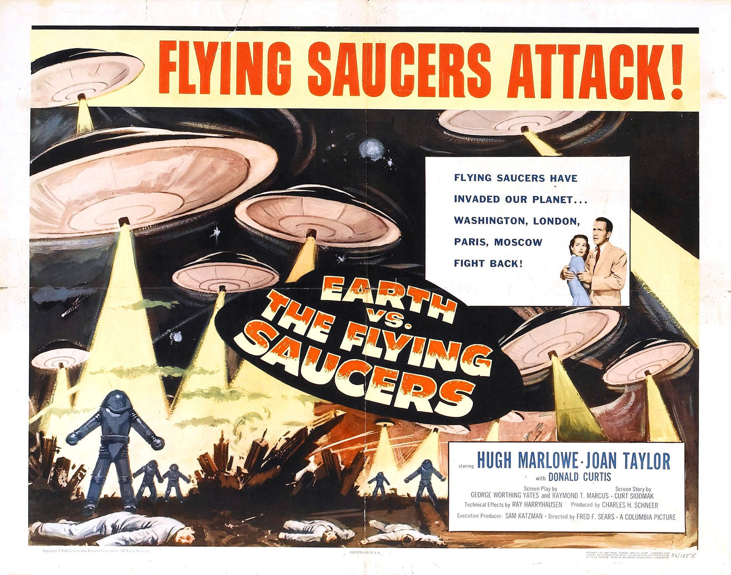 Earth Vs Flying Saucers 02 Movie Magnet