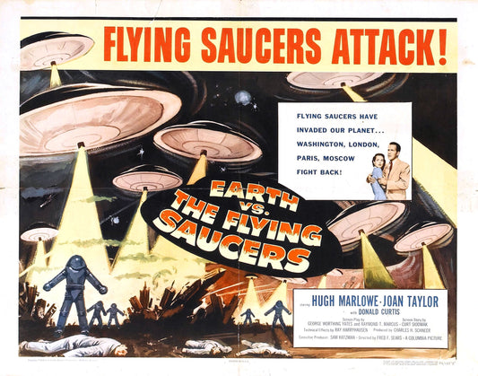 Earth Vs Flying Saucers 02 Movie Magnet