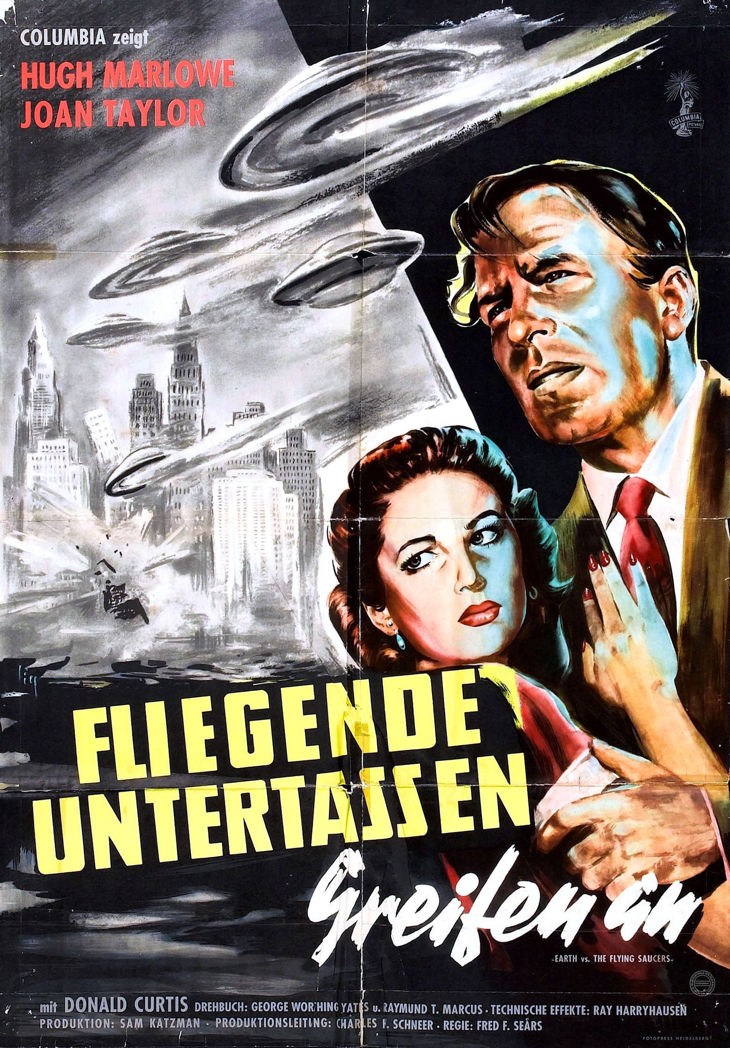 Earth Vs Flying Saucers 07 Movie Magnet