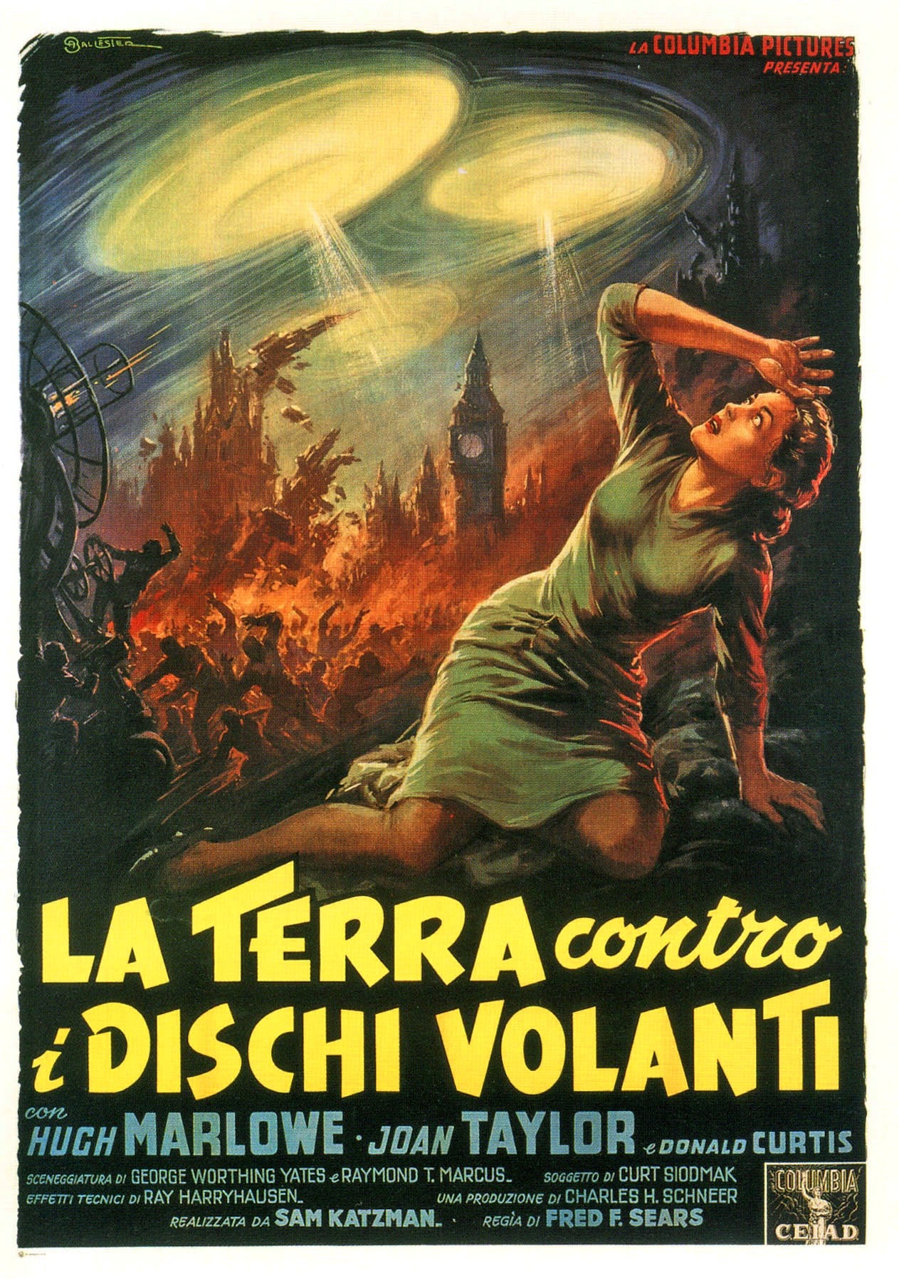 Earth Vs Flying Saucers 09 Movie Magnet