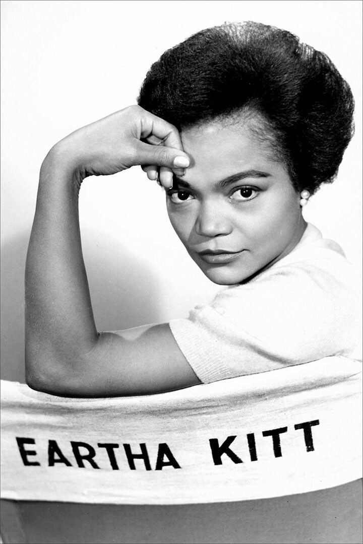 Eartha Kitt American Singer Vintage Print Jigsaw Puzzle