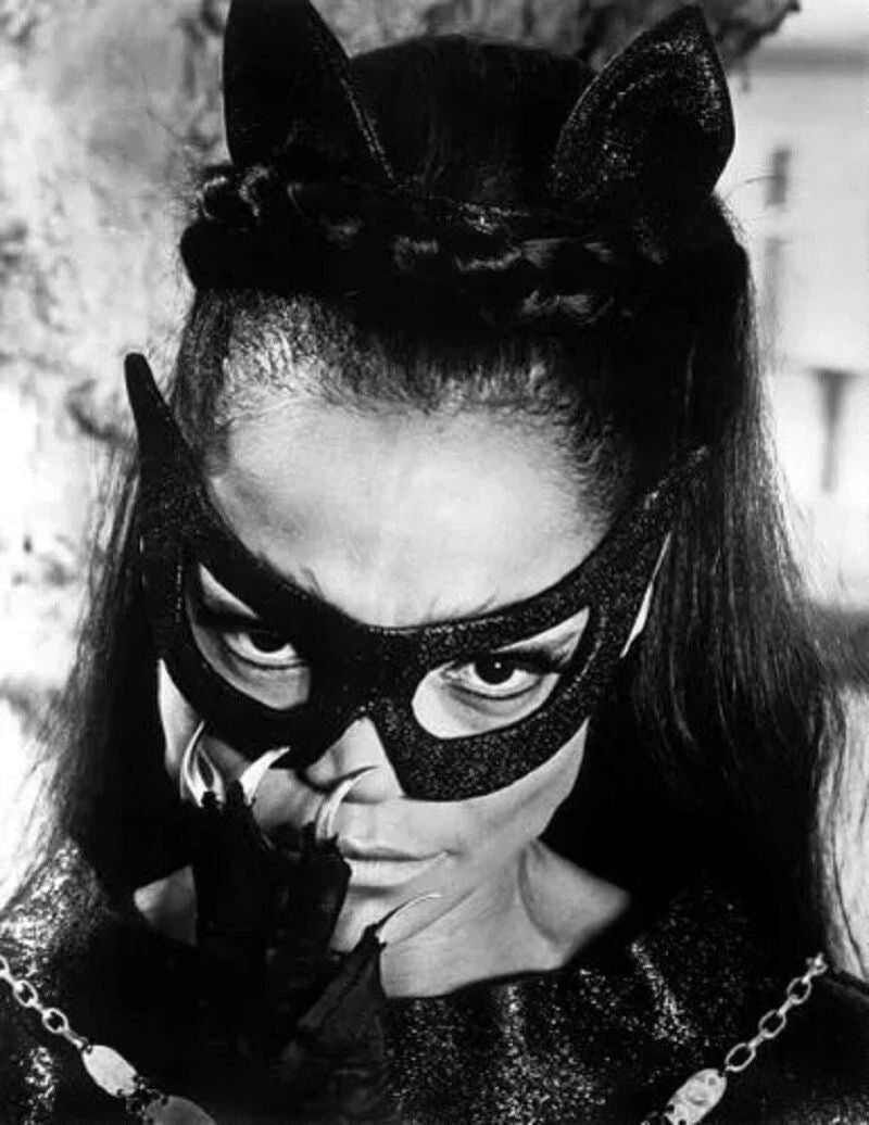 Eartha Kitt As Catwoman In Classic Batman Movie Picture Keychain Print