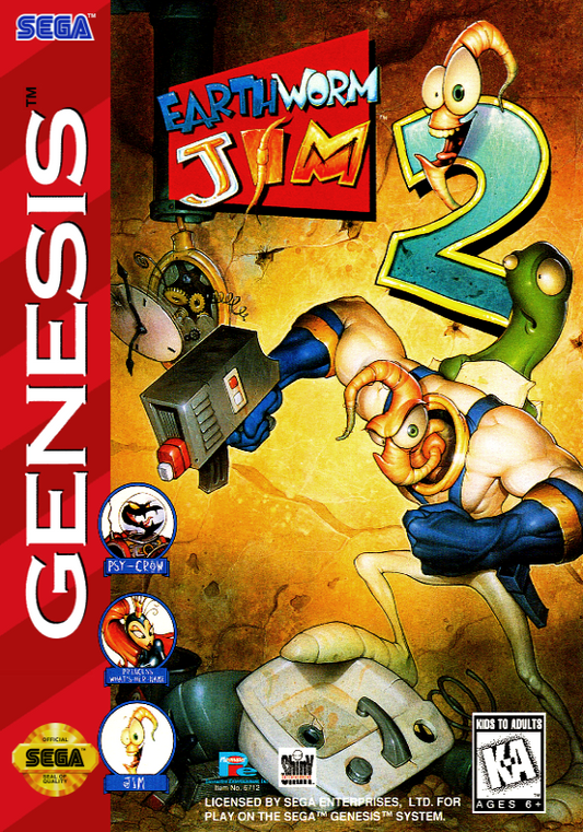 Earthworm Jim 2 (Usa) Genesis Print Poster