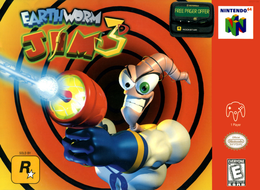 Earthworm Jim 3D N64 Print Poster