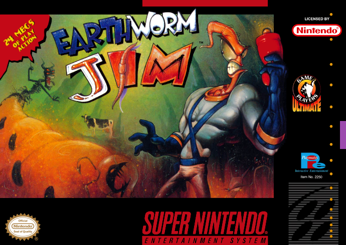 Earthworm Jim (Usa) Snes Print Poster