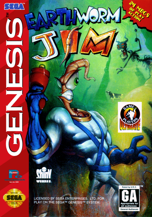 Earthworm Jim (Usa) Genesis Print Poster