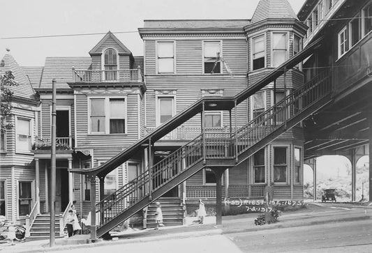 East 167Th Street &River Avenue The Bronx New York 1917 Picture Keychain