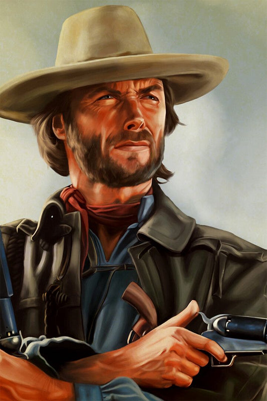 Eastwood In The Outlaw Josey Wales Movie Print Jigsaw Puzzle