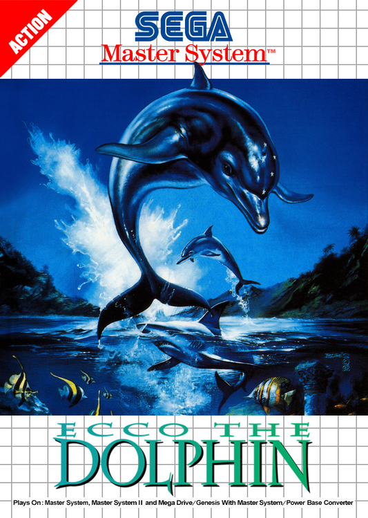 Ecco The Dolphin Sega Master System Print Poster