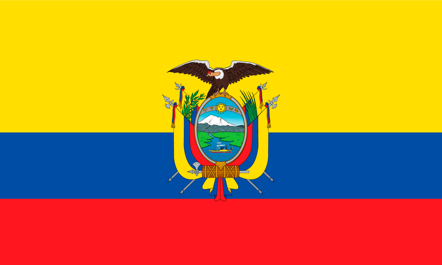 Ecuador Flag Print Poster