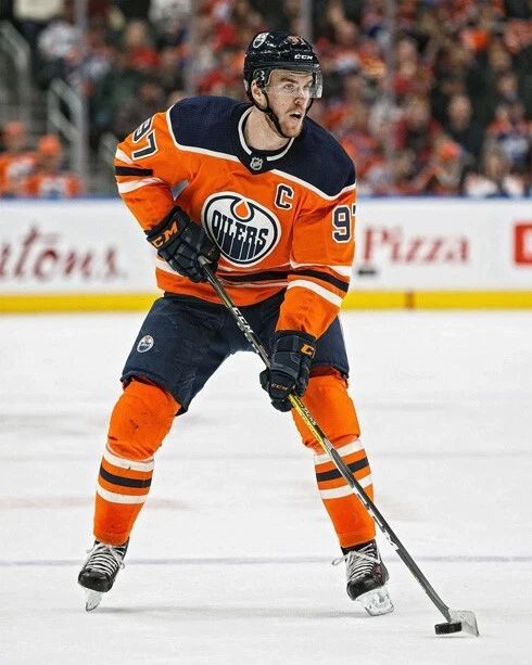 Edmonton Oilers Connor Mcdavid Glossy Photo Nhl Hockey Print Poster