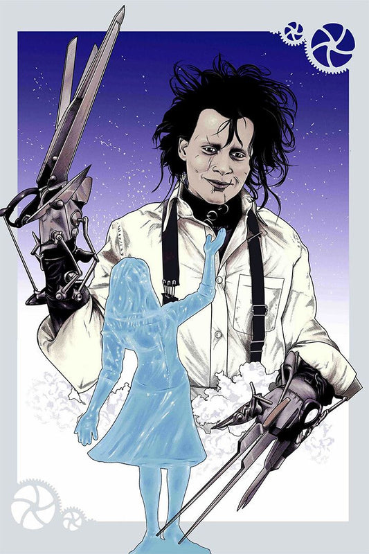 Edward Scissorhands Romance Fantasy Movie Art Home Decor Jigsaw Puzzle