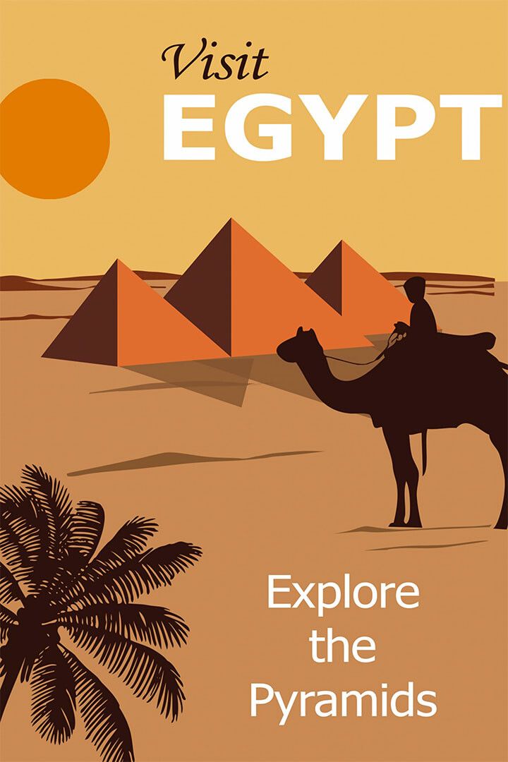 Egypt Cairo Pyramids Vintage Travel Amazing Jigsaw Puzzle