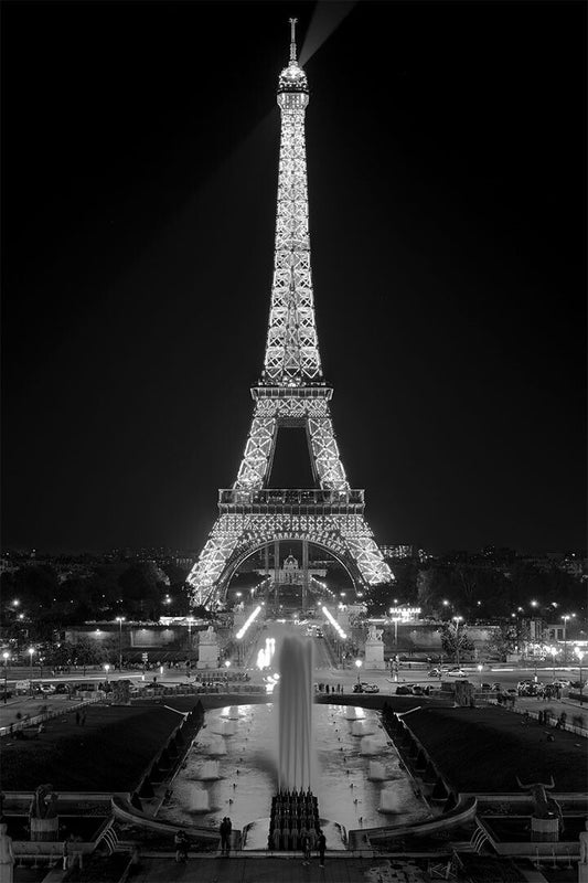 Eiffel Night France Paris Romance Vintage Jigsaw Puzzle