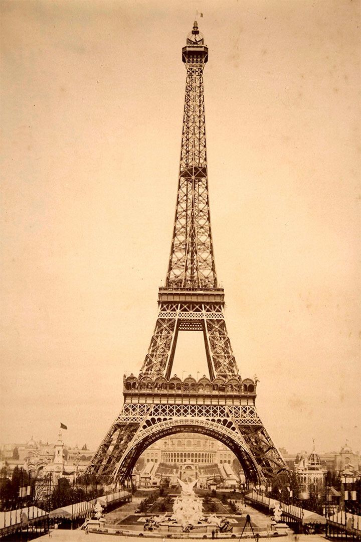 Eiffel Tower Landscape France Paris Vintage Jigsaw Puzzle