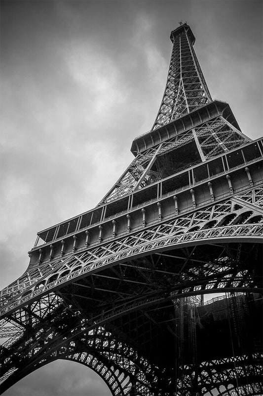 Eiffel Tower Paris France At Night Black And White Art Home Decor Jigsaw Puzzle
