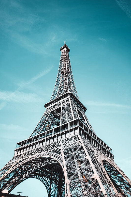 Eiffel Tower Parisian Landmark Blue Sky Art Wall Decor Jigsaw Puzzle