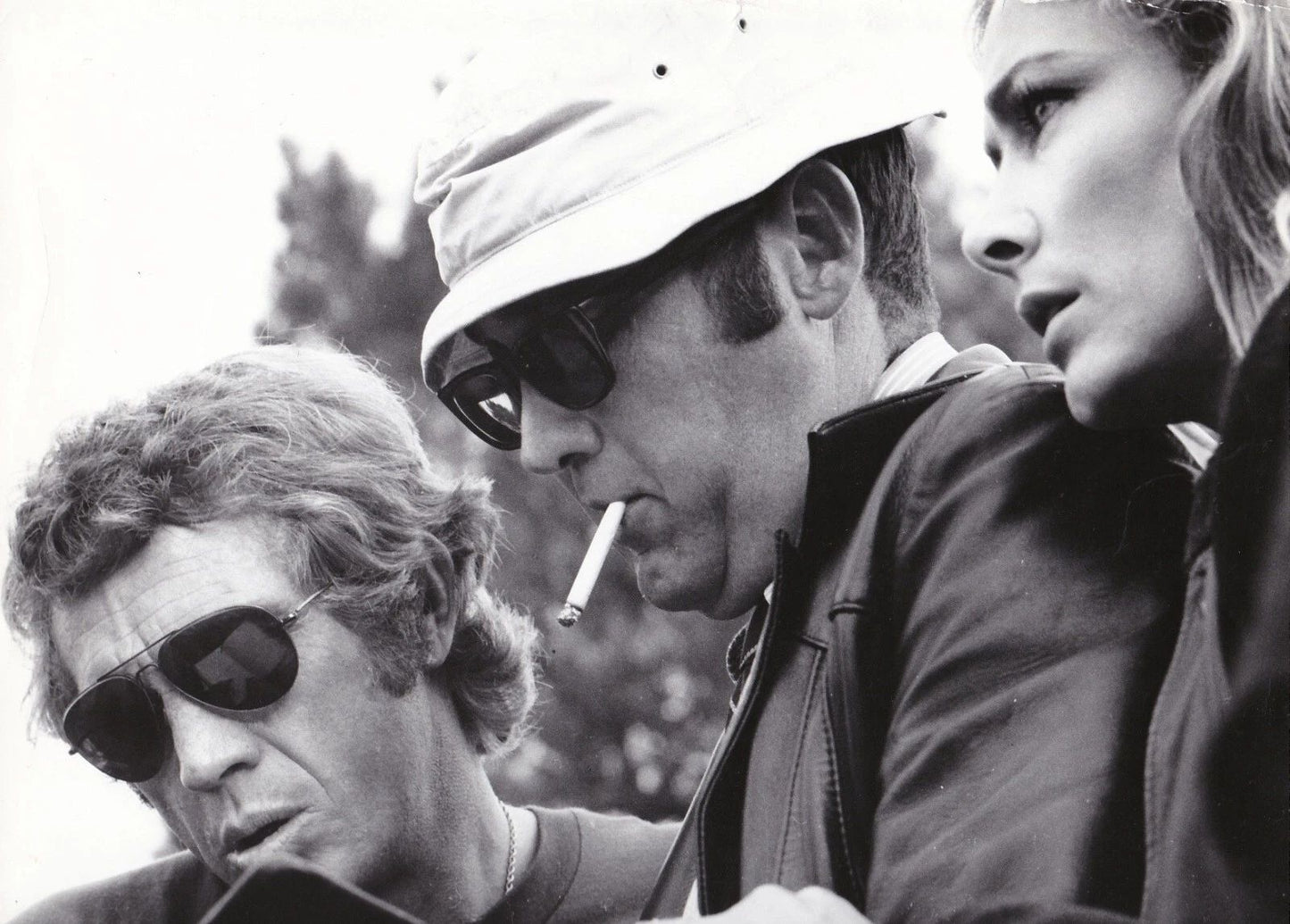 Elga Andersen & Steve Mcqueen On Set Le Mans Movie Picture Photo Print