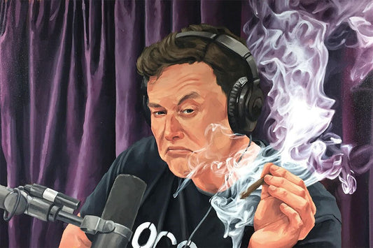 Elon Musk Smoking Weed Technology Entrepreneur Wall Home Decor Jigsaw Puzzle