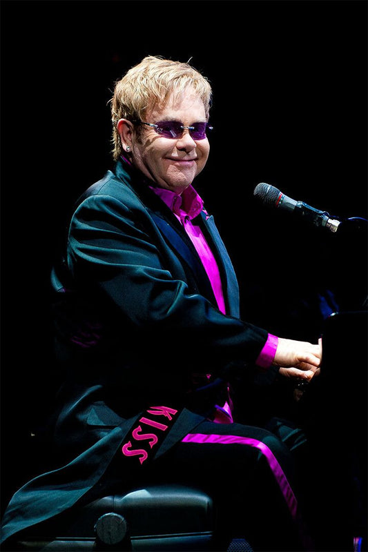 Elton John In Concert Singer Composer Print Jigsaw Puzzle