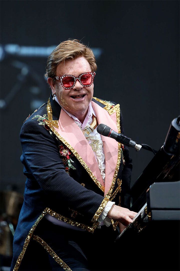 Elton John Playing Piano In Event Jigsaw Puzzle Print Wall Home Decor Jigsaw Puzzle