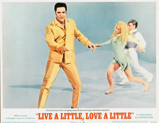 Elvis Presley Michele Carey Live A Little Love Alot Lobby Card Magnet Print