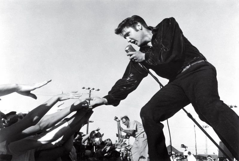 Elvis Presley Performing At County Fair In 1956 Picture Photo Print 5 X 7