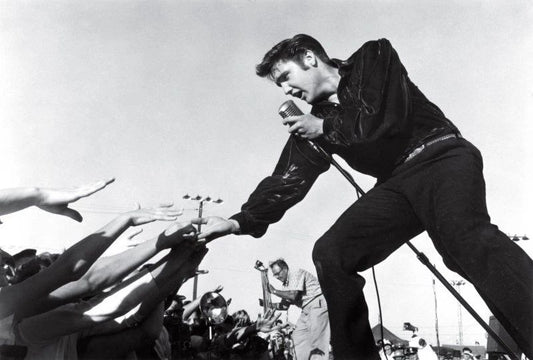 Elvis Presley Performing At County Fair In 1956 Picture Photo Print 5 X 7