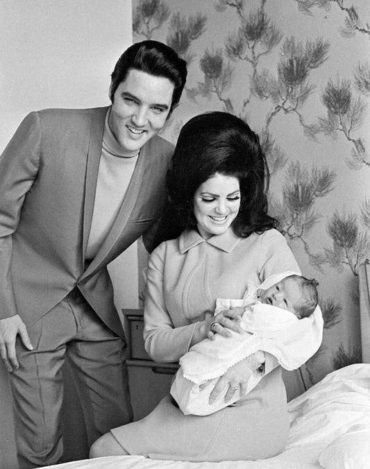 Elvis Priscilla & Lisa Marie Presley Family Picture Magnet Print