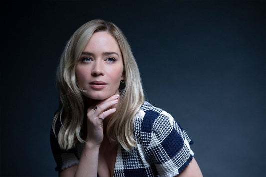 Emily Blunt Actress Awarded Actor Painting Jigsaw Puzzle