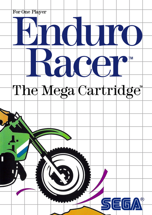 Enduro Racer Sega Master System Print Poster