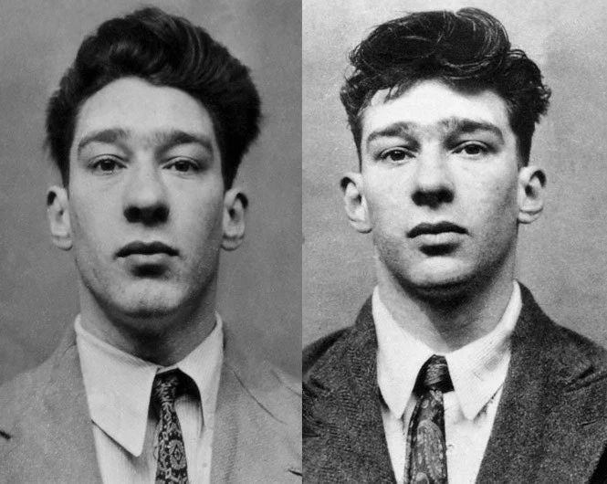 English Gangster Mobster Reggie & Ronnie Kray Twins Mug Shot Glossy Photo