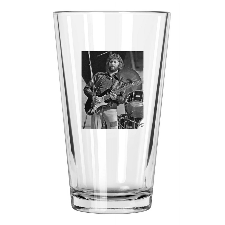 English Singer Eric Clapton Photo Music Rock And Roll 3 Pint Beer Drinking Glass