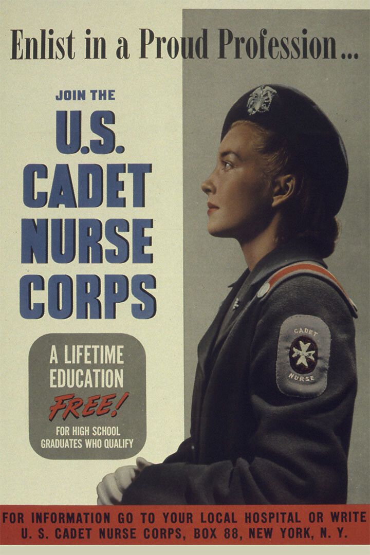 Enlist Join The Us Cadet Nurse Corp Free Education Ww2 Jigsaw Puzzle