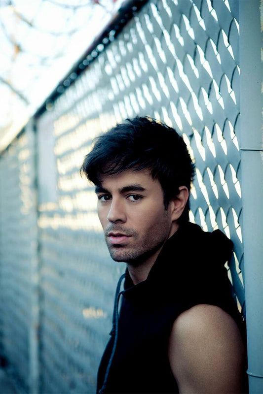 Enrique Iglesias Black Shirt Artist Singer Model Wall Home Decor Jigsaw Puzzle