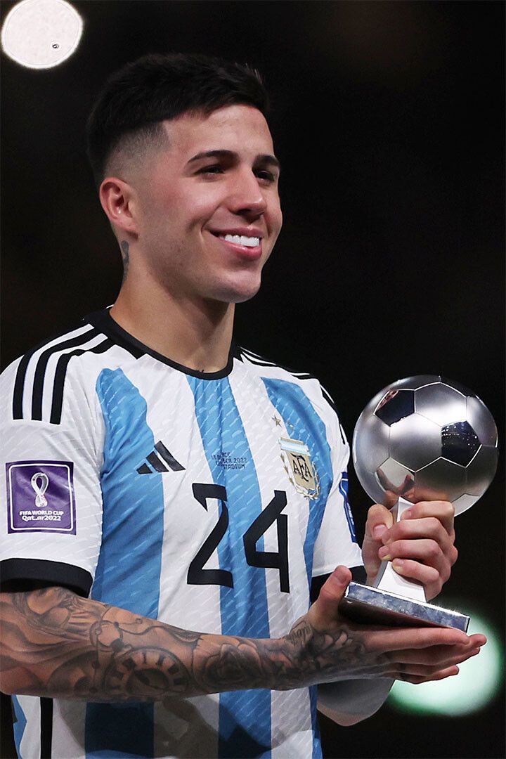Enzo Fernandez Argentina Football 2022 Best Young Player Soccer Jigsaw Puzzle