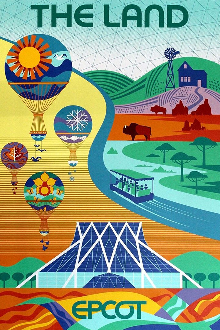 Epcot Center Attraction The Land Vinatge Style Jigsaw Puzzle