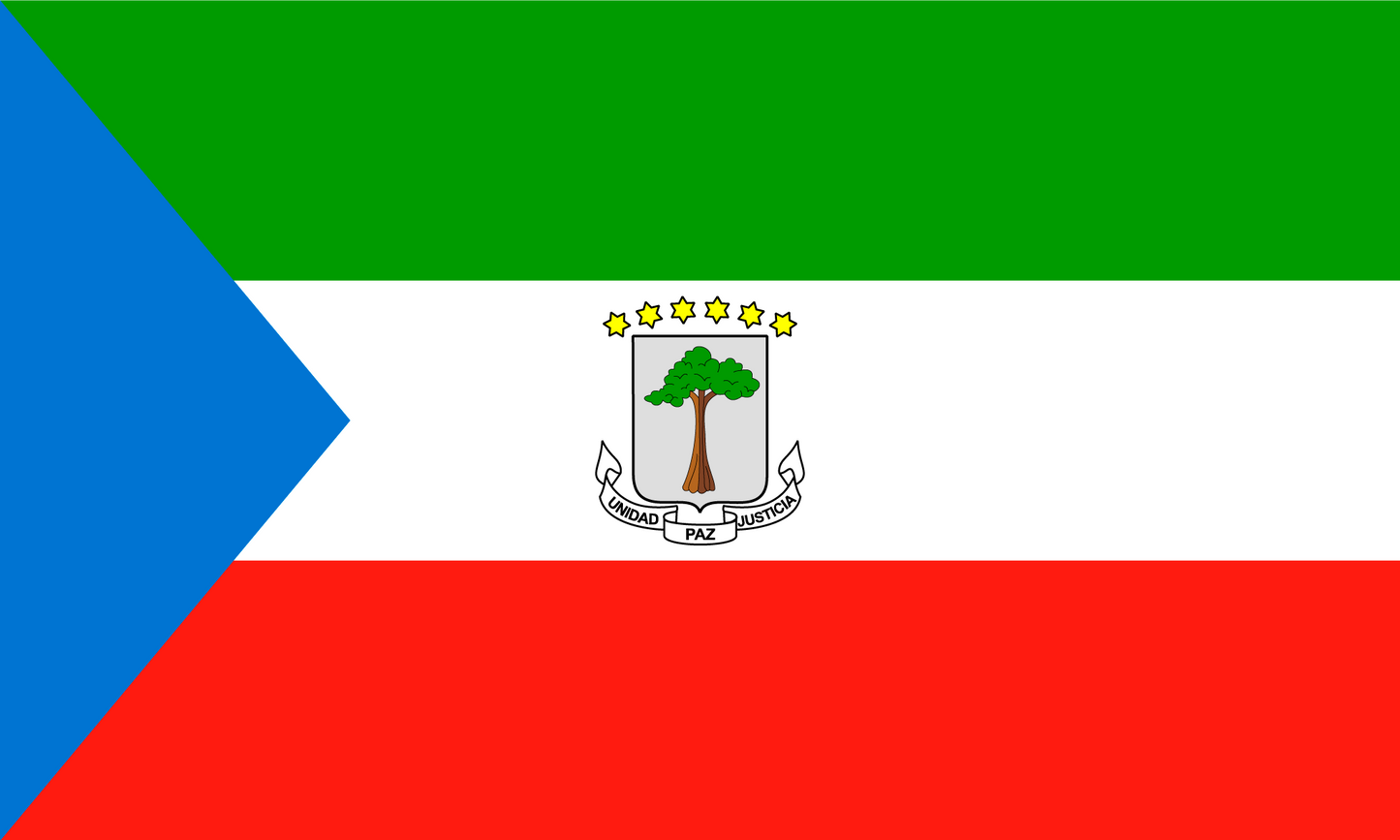 Equatorial Guinea Flag Keychain