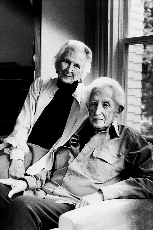 Erik Erikson Sitting With His Wife Painting Print Jigsaw Puzzle