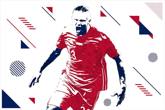 Erling Haaland Norway Football Soccer Player Jigsaw Puzzle