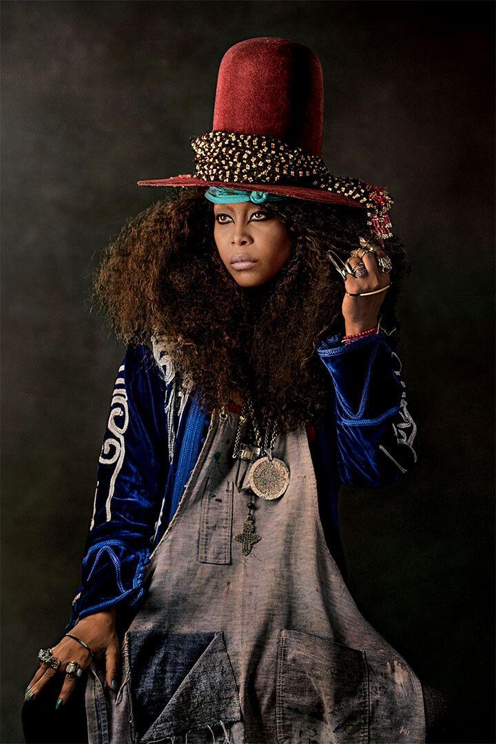 Erykah Badu Music Singer Star Musician Painting Jigsaw Puzzle