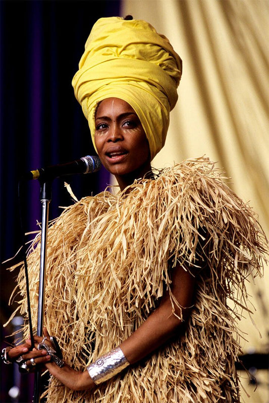 Erykah Badu Music Singer Star Songwriter Print Jigsaw Puzzle
