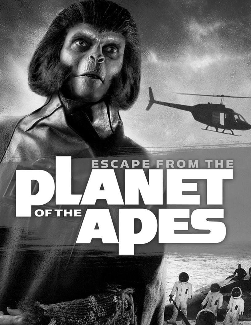 Escape From The Planet Of The Apes Movie Cover Picture Magnet Print