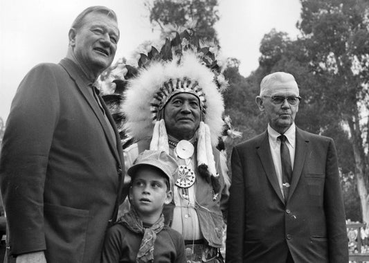 Ethan & John Wayne W Walter Knott Publicity Magnet Picture Magnet Print