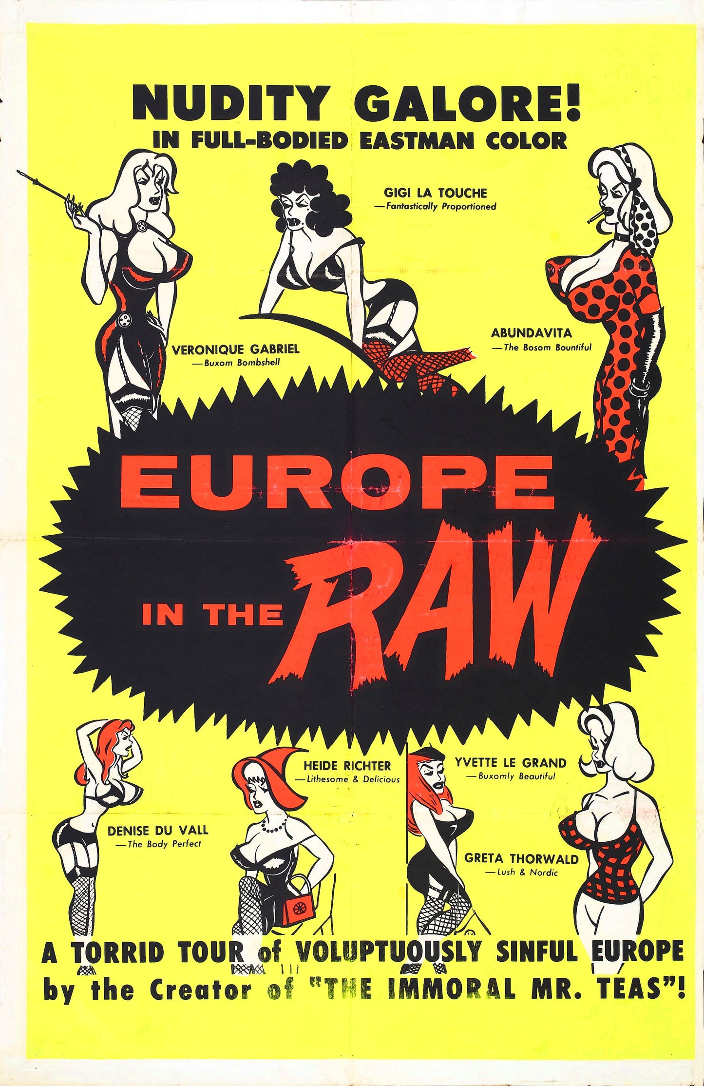 Europe In The Raw 01 Movie Magnet