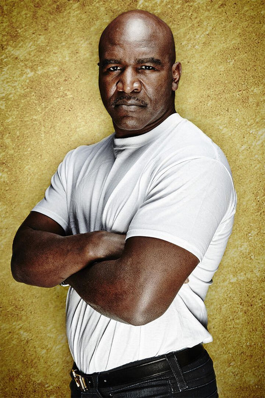 Evander Holyfield Rides On Shoulders Wall Art Home Decor Poster